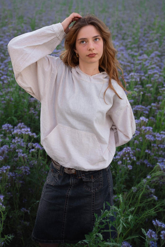Linen shade hoodie