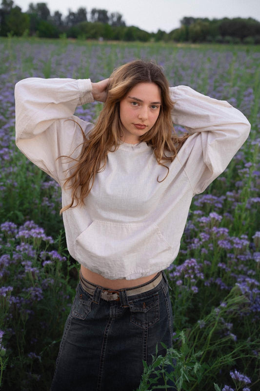 Linen shade hoodie