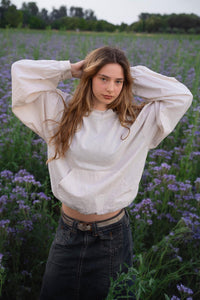 Linen shade hoodie