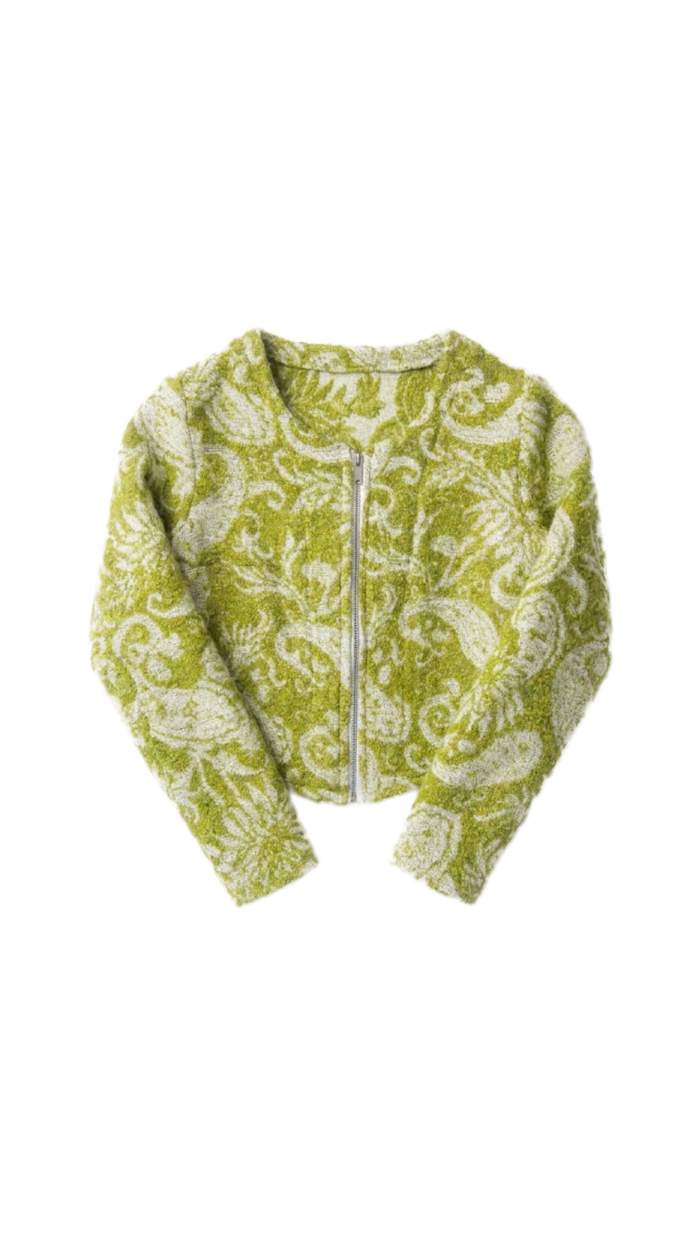 vine pattern jacket.